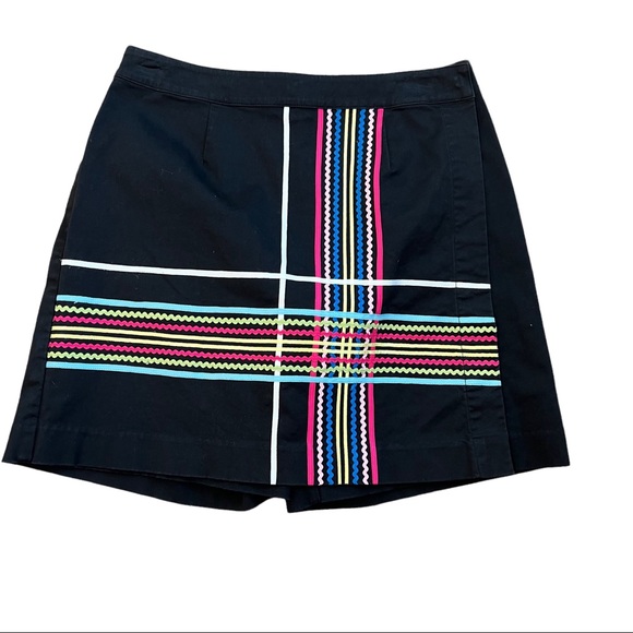 Skort Treo Jolie Size 8 Black Rick Rack - Picture 1 of 5